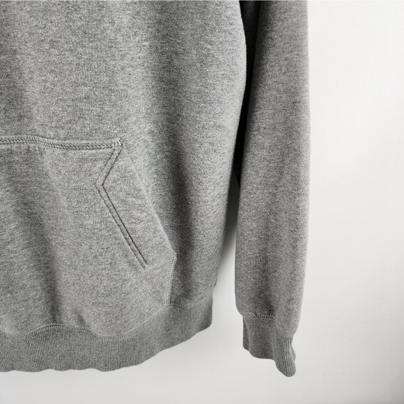 Nike Hoodie Mens XL Gray Vintage Fleece Swoosh Pullover 341572-063 - Picture 4 of 7